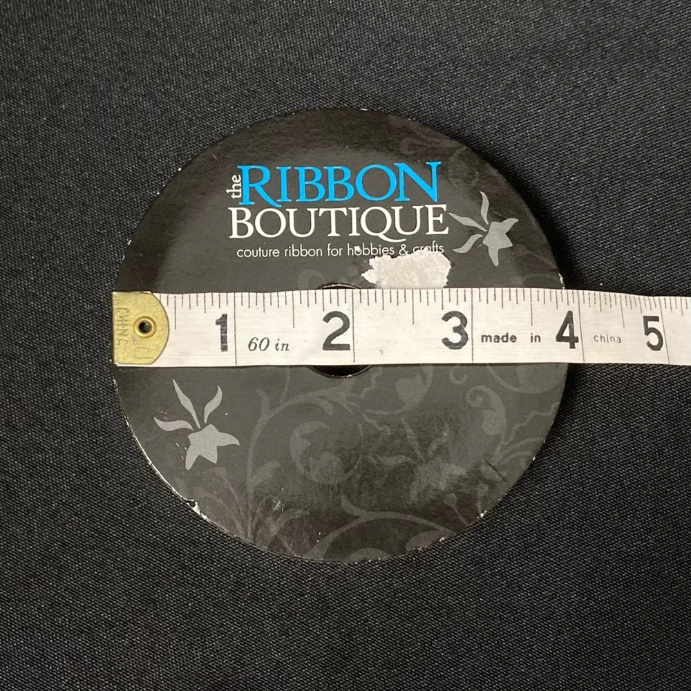 ⭐️ The Ribbon Boutique Shiny Polka Dot Ivory Craft Ribbon 7/8” x 180”